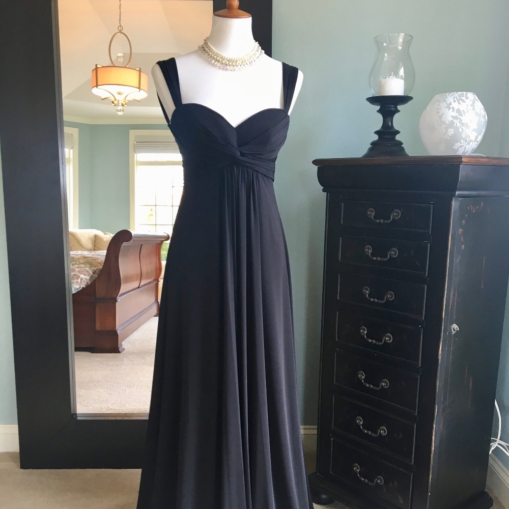 BCBG MaxAzria long black dress Size S